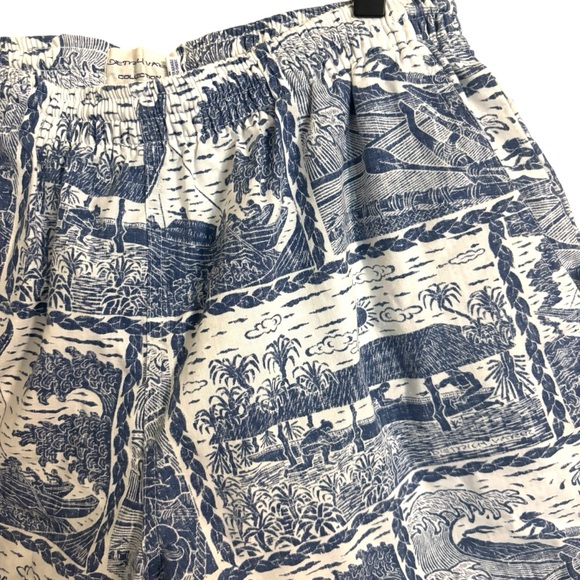Dietrich Varez Collection Reyn Spooner Blue White Swim Trunk Shorts Large - Picture 3 of 9